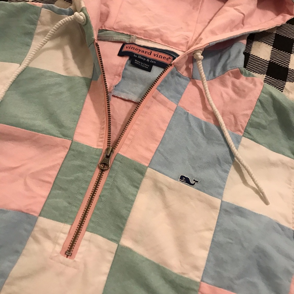 Vineyard Vines Patchwork 3/4 Zip Pullover - image 4